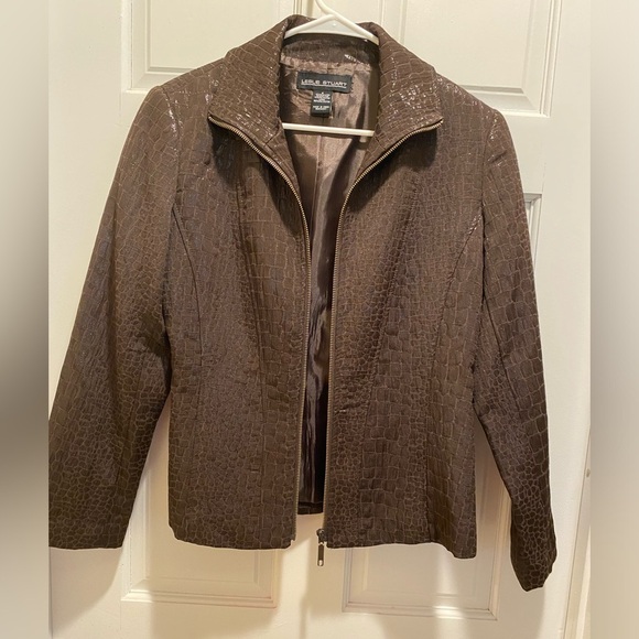 Brown Pattern Jacket - Picture 1 of 5
